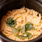 福岡　二日市温泉　大丸別荘　たけのこご飯　夕食