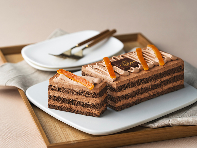ゴディバ新作アイスケーキ「ショコラオランジュ」