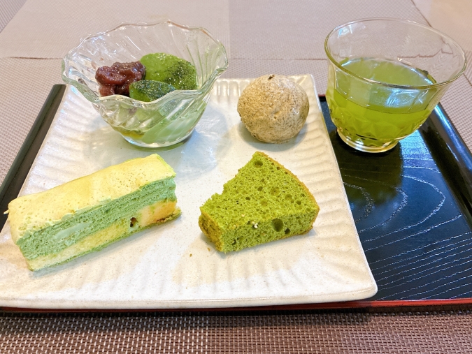 橋本茶舗　人気デザートのミニプレート