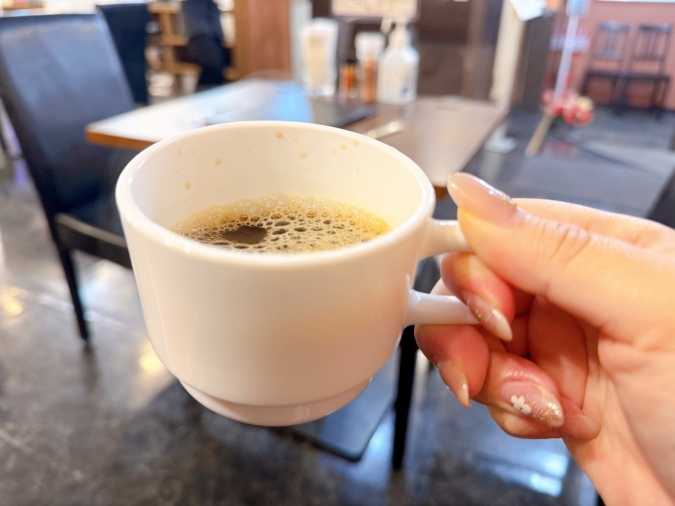 肉が一番　コーヒー