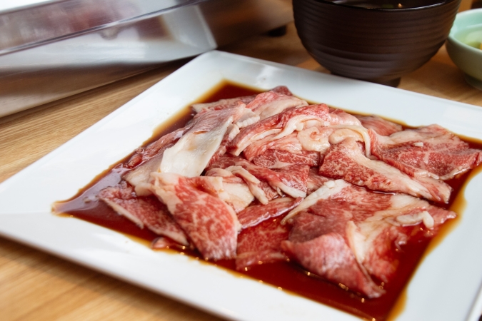 たっぷりのロース肉