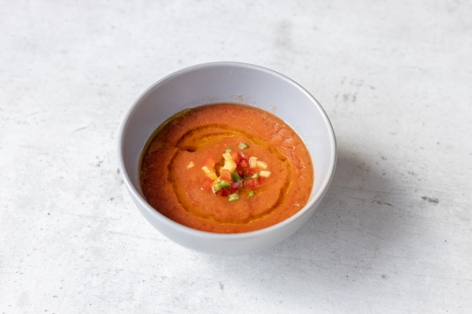 THE CRAFT Bar and Grill　パパイヤとトマトのガスパチョ