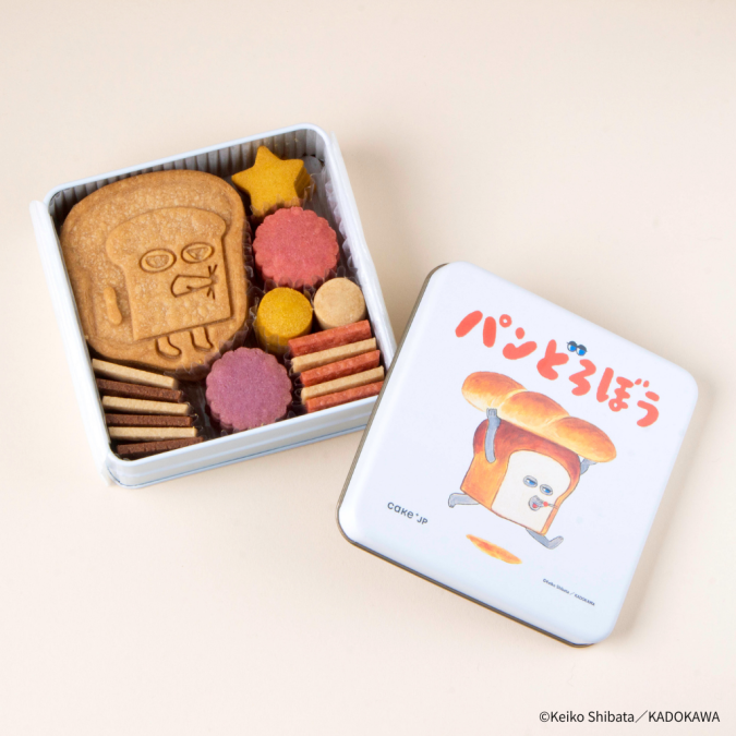 「名作絵本のクッキー缶セレクション by Cake.jp」『パンどろぼう』クッキー缶
