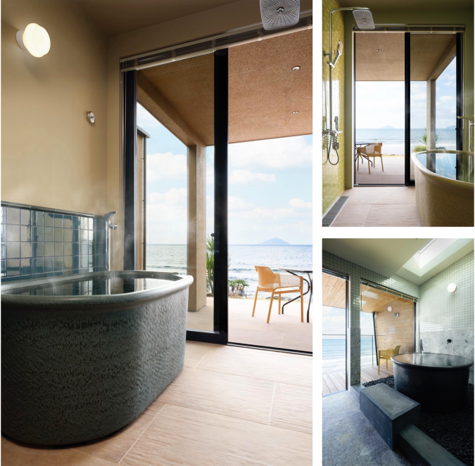 SAND　信楽焼のバスタブ