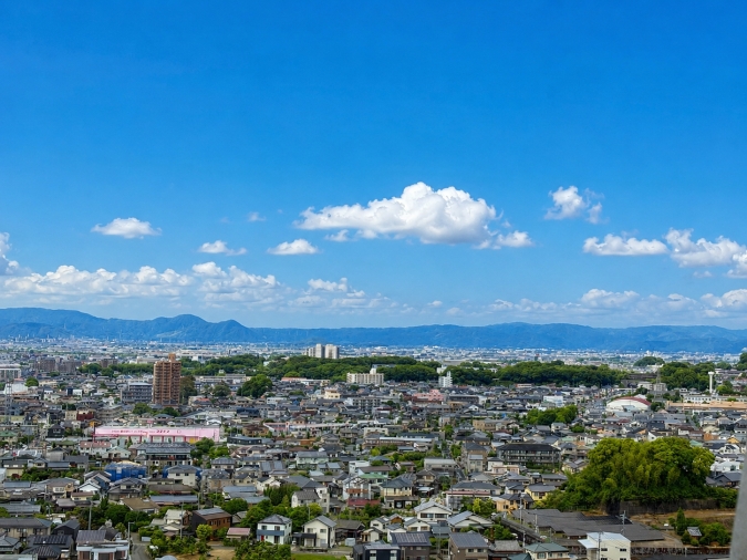 成田山　観音像からの景色
