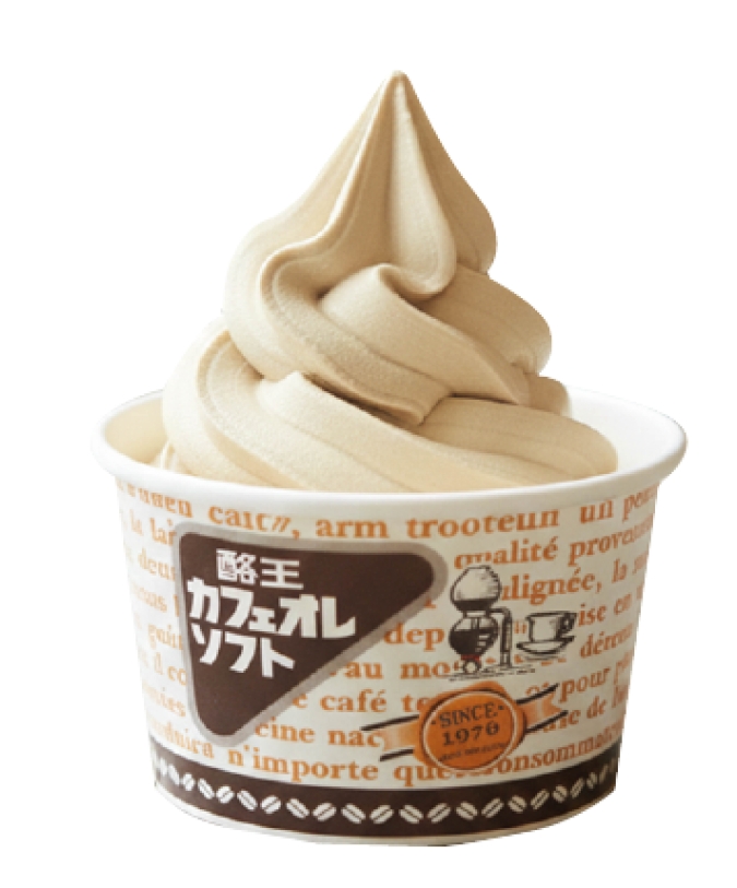 「酪王協同乳業」『酪王カフェオレソフト』