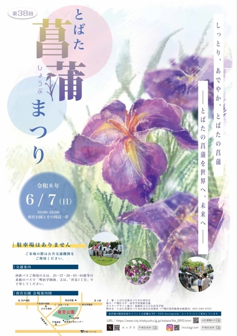 戸畑　夜宮公園　とばた菖蒲まつり