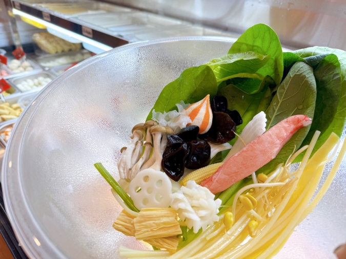 小哪吒麻辣燙　選んだ具材