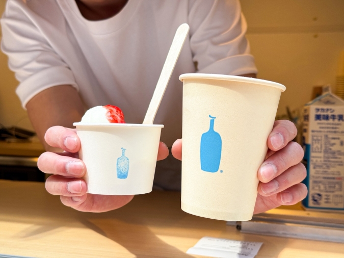 ブルーボトル コーヒートラック　ミルクアイスクリーム