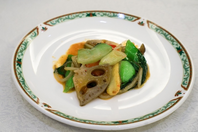 『中華黒豆と辛味の野菜炒め』
