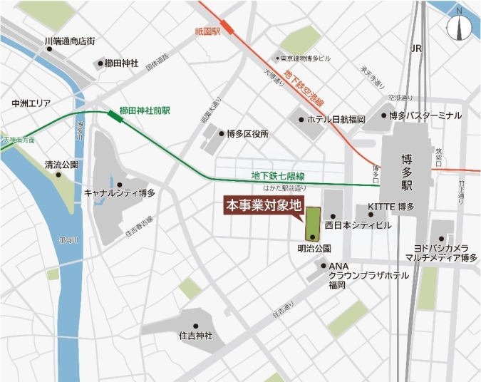 明治公園　位置図