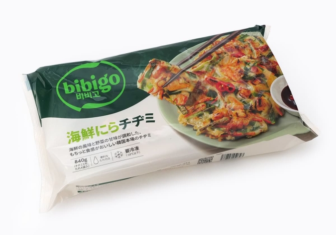 コストコ／bibigo 海鮮にらチヂミ 840g　パッケージ