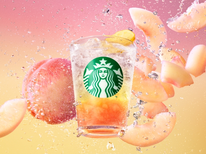 スターバックス　チラックス ソーダ ピーチ