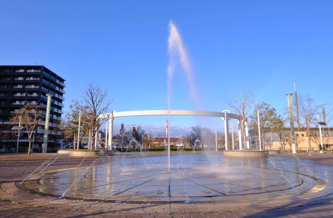 あさの汐風公園 噴水広場