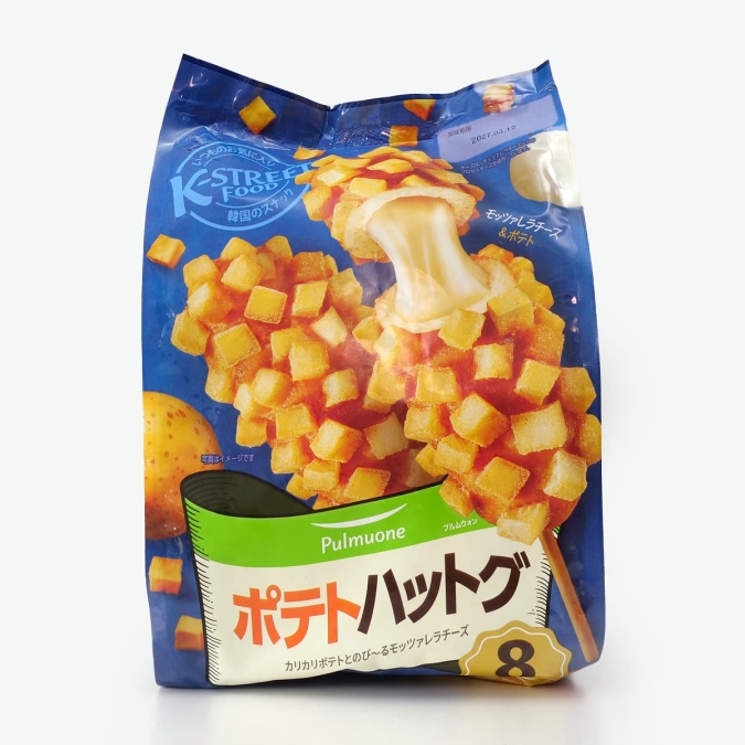 コストコ／PULMUONE ポテトハットグ 8 本入り　パッケージ
