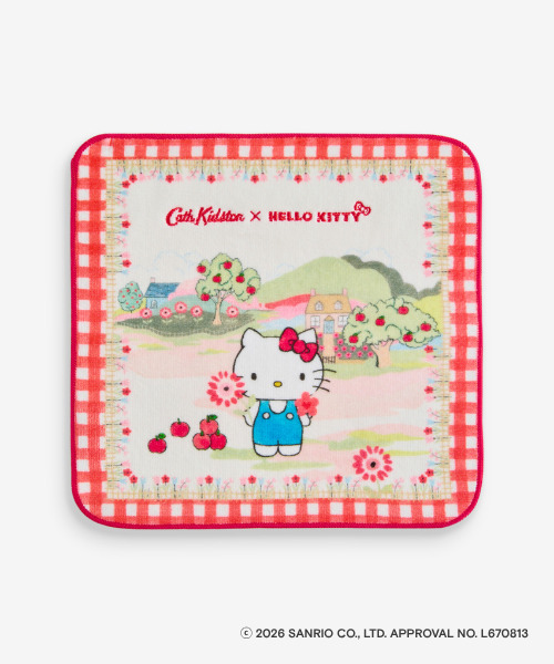 【Cath Kidston × Hello Kitty】　【Cath Kidston × Hello Kitty】タオルハンカチ