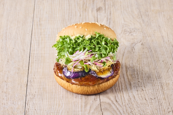 フレッシュネスバーガー／柚子胡椒香る 香味野菜の照り焼きバーガー