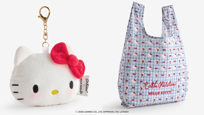【Cath Kidston × Hello Kitty】　【Cath Kidston × Hello Kitty】エコバッグinフェイスポーチ