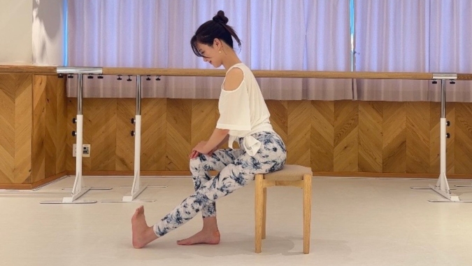 坂井さん　脚痩せエクササイズ