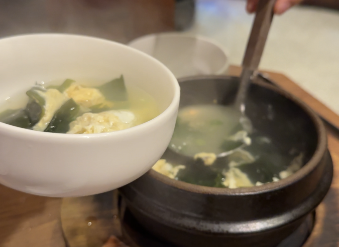 和牛卸直営焼肉 タンとハラミ まっちゃん スープ