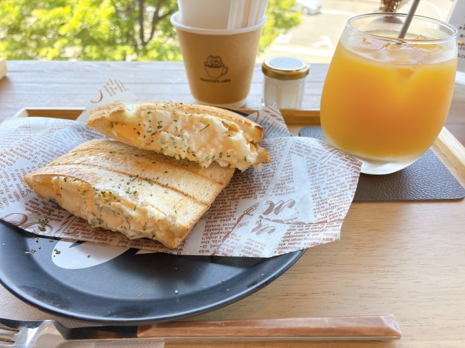 セカンドラボ たまごホットサンド