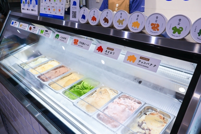 雪文　ショーケース