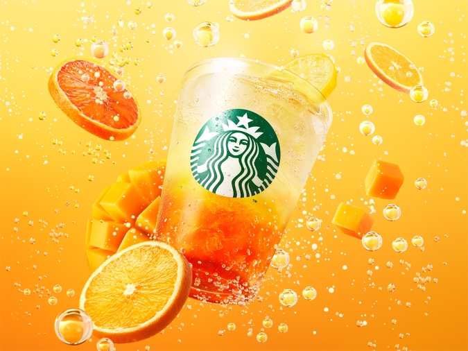 スターバックス チラックス ソーダ オレンジ & マンゴー