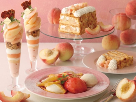 キハチ カフェ　ピーチスイーツフェア　商品