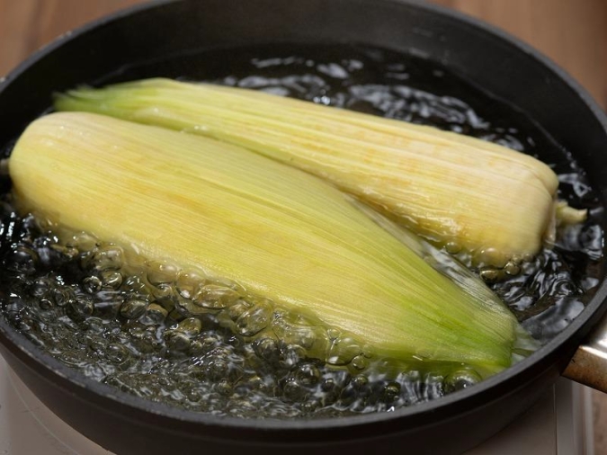 とうもろこし　茹で方