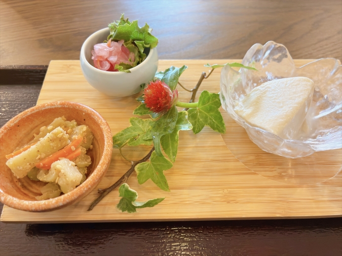 お蕎麦の丈二　丈セット　三品盛り