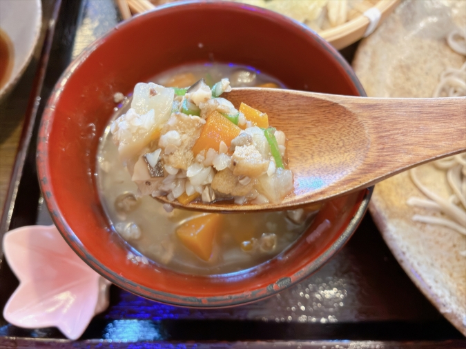 お蕎麦の丈二　丈セット　けんちん汁