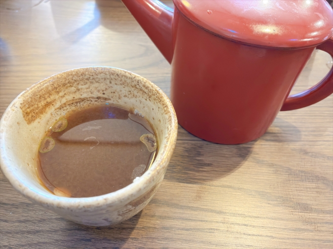 お蕎麦の丈二　そば湯
