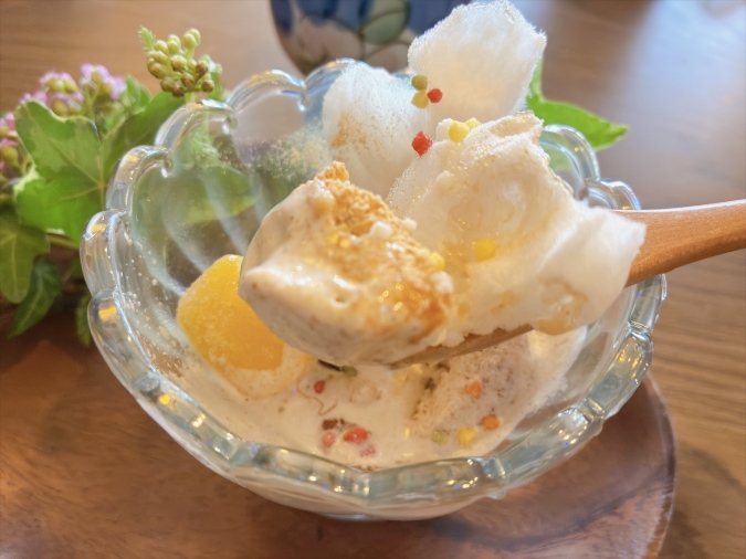 お蕎麦の丈二　丈セット　そば茶アイス