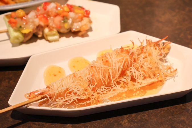 大衆酒場 フレンチマン 天神店　エビのカダイフ焼き