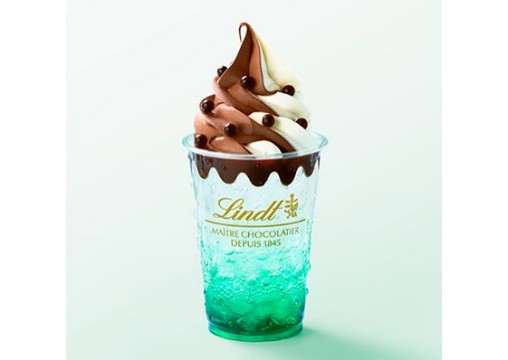 チョコミントソーダフロート リンツショコラティエブティック&カフェ