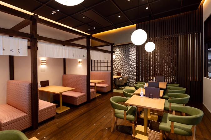 キャナルシティ博多イーストビル　伊都きんぐどら焼きカフェ　店内