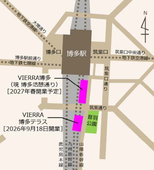 VIERRA（ビエラ）博多テラス　マップ