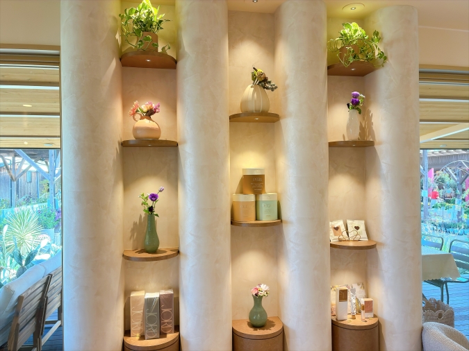 バンビーナ　店内のお花と植物