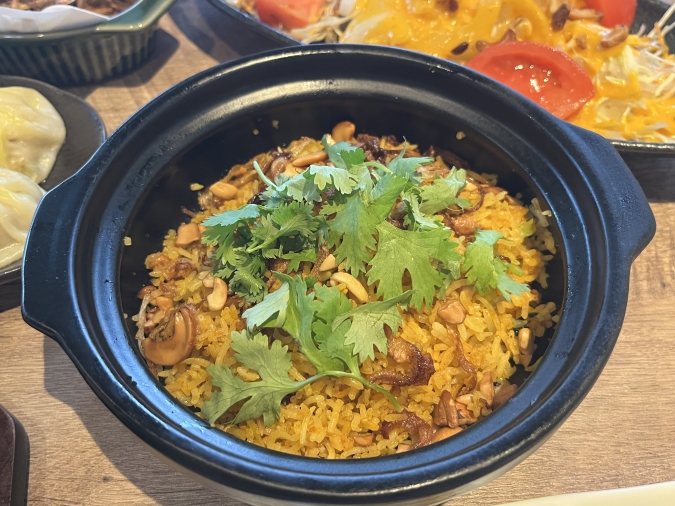 スパイスキッチンポカラ　〆のフライドビリヤニ（お肉なし）