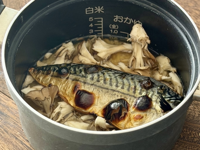 炊き込みご飯　炊飯前