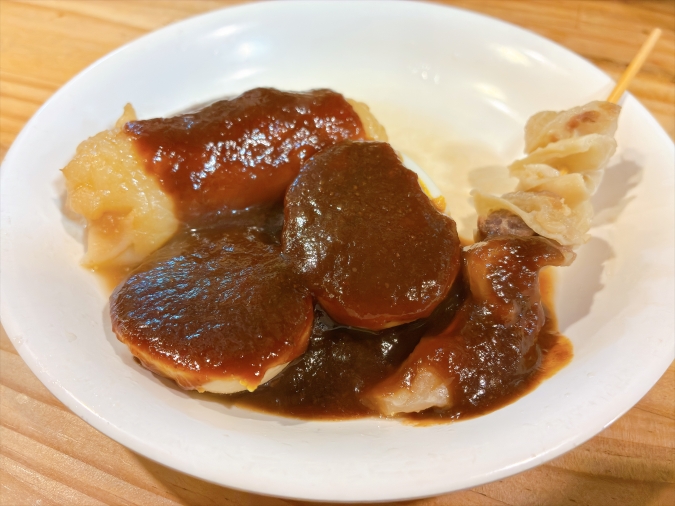 三徳らーめん　味噌だれおでん