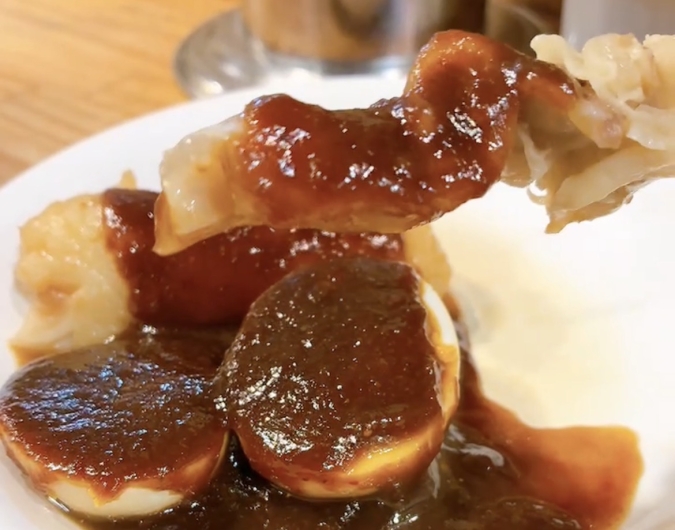 三徳らーめん　味噌だれおでん