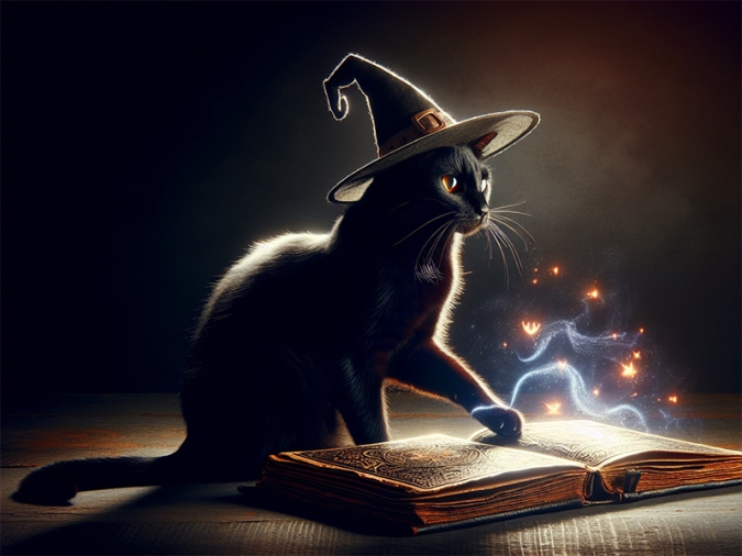 心理テスト　魔女の猫