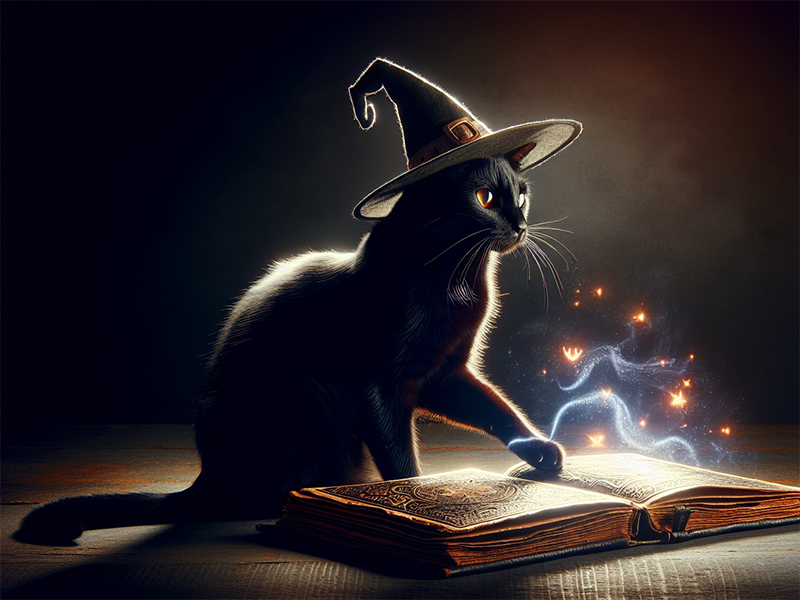 心理テスト　魔女の猫