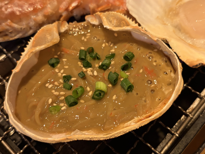 上人橋酒場とと　蟹味噌甲羅焼き