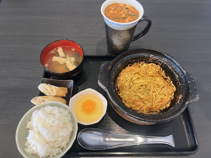 鶏富士 鍋焼き麻婆ラーメンセット