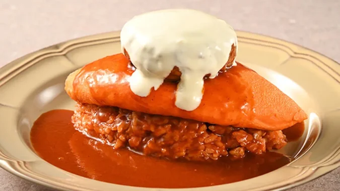 ダブルチーズハンバーグオムライス